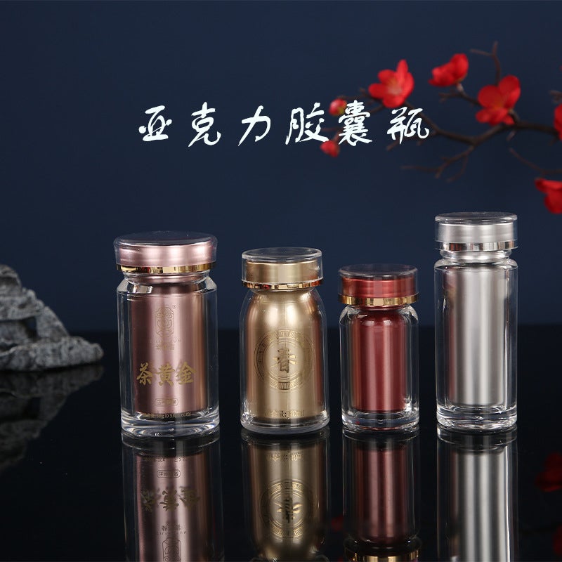 Spot Acrylic Bottles Cordyceps Dendrobium Wolfberry Health Care Product Bottles Powder Pill Capsule Bottles - Image 2
